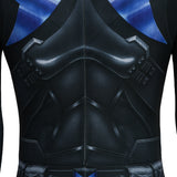 Arkham Knight Nightwing Cosplay Costume Nightwing Halloween Jumpsuit Becostume