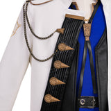 Final Fantasy XIV Seneschal Prince's Cosplay Costume Blue White Halloween Suit Becostume