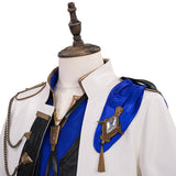 Final Fantasy XIV Seneschal Prince's Cosplay Costume Blue White Halloween Suit Becostume