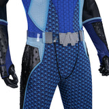 The Boys S5 A-train Cosplay Costume Blue Halloween Jumpsuit  Becostume