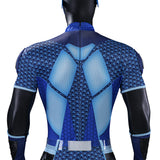 The Boys S5 A-train Cosplay Costume Blue Halloween Jumpsuit  Becostume