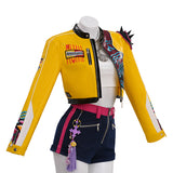 Deluxe Kpop Demon Hunters Rumi Cosplay Costume Yellow Halloween Outfit Becostume