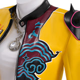 Deluxe Kpop Demon Hunters Rumi Cosplay Costume Yellow Halloween Outfit Becostume