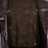 Spider Man Noir Cosplay Costume Halloween Outfit Brown Leather Suit Becostume