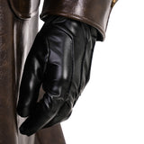 Spider Man Noir Cosplay Costume Halloween Outfit Brown Leather Suit Becostume