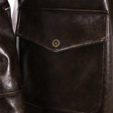 Spider Man Noir Cosplay Costume Halloween Outfit Brown Leather Suit Becostume
