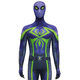 Spider-Man 2 Miles Morales Cosplay Costume Purple Reign Suit Jumpsuit Becostume