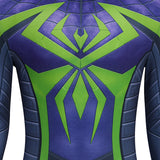 Spider-Man 2 Miles Morales Cosplay Costume Purple Reign Suit Jumpsuit Becostume