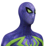 Spider-Man 2 Miles Morales Cosplay Costume Purple Reign Suit Jumpsuit Becostume