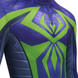 Spider-Man 2 Miles Morales Cosplay Costume Purple Reign Suit Jumpsuit Becostume