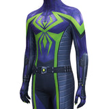 Spider-Man 2 Miles Morales Cosplay Costume Purple Reign Suit Jumpsuit Becostume