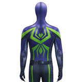 Spider-Man 2 Miles Morales Cosplay Costume Purple Reign Suit Jumpsuit Becostume