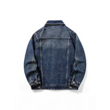 Men's Vintage American Distressed Denim Jacket BEcostume