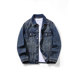 Men's Vintage American Distressed Denim Jacket BEcostume