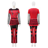 Descendants 4 Red Halloween Suit Descendants: The Rise of Red Cosplay Costume Outfit