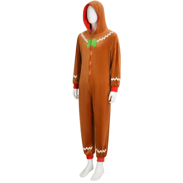 Adult Gingerbread Costume Suit Kids Gingerbread Man Outfit Christmas G ...