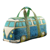 Autumn Hippie Van Quilted Duffle Bag Foldable Duffle Bag Large Canvas Sport Gym Travel Bag