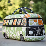 Hippie Van Quilt Duffle Bag Outdoor Fishing Travel Bag Sports Gym Weekend Bag Carry on Bag
