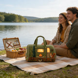 Whimsical RV Quilted Travel Duffle Bag Funny Shopping and Work Canvas Bag
