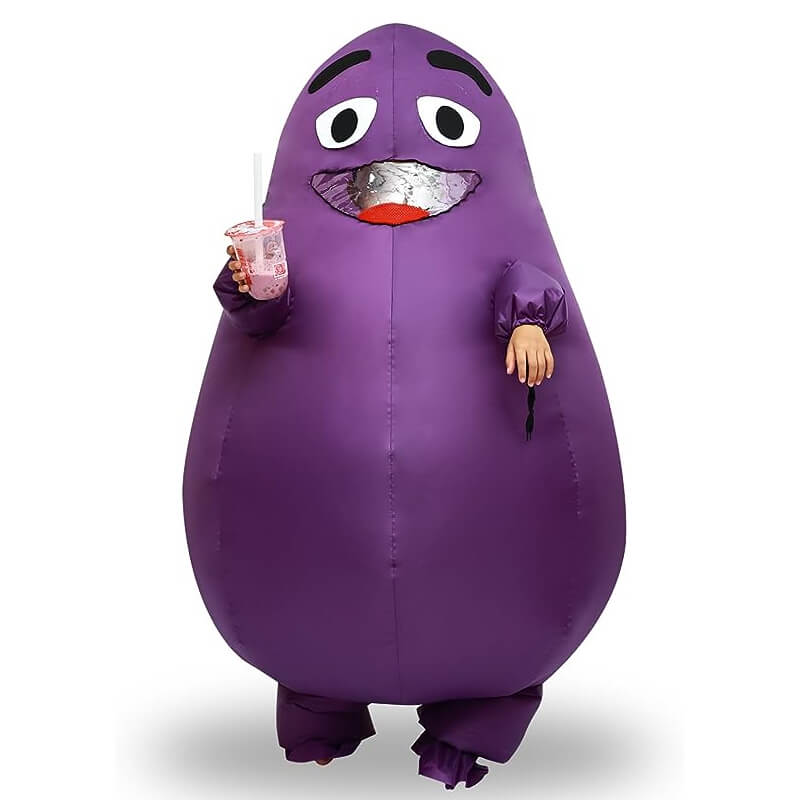Inflatable Grimace Costume 2023 Grimace Halloween Costume Adults BEcos