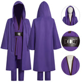 BEcostume Purple Kids Anakin Tunic Star Wars Jedi Robe Skywalker Halloween Carnival Suit