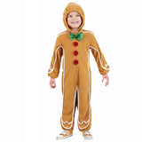 Kids Gingerbread Man Costume with Hoodie Ghost Rider Gingerbread Man Suit Adults BEcostume