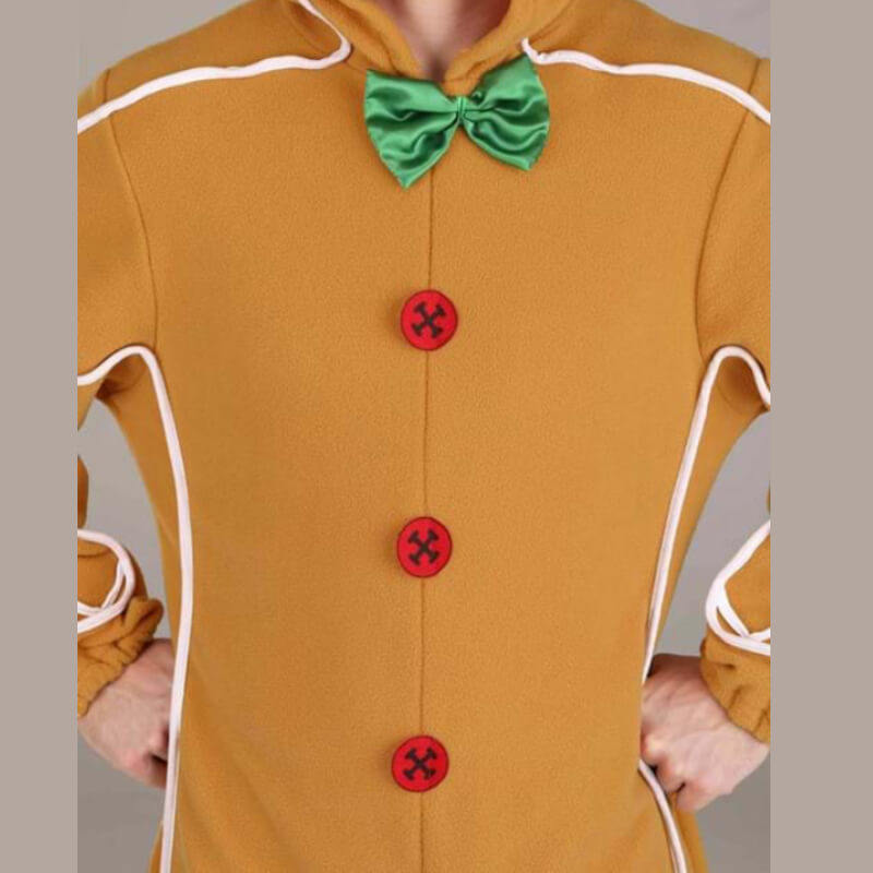 Kids Gingerbread Man Costume with Hoodie Ghost Rider Gingerbread Man S