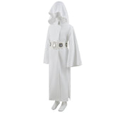 Kids Star Wars Princess Leia White Cosplay Costume Leia White Robe Halloween Party Suit