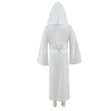 Kids Star Wars Princess Leia White Cosplay Costume Leia White Robe Halloween Party Suit