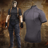 Leon S Kennedy Shirt Remake Dark Purple T Shirt BEcostume