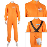 Lethal Company Suit Game Orange Protective Costume Halloween Jumpsuit Outfit BEcostume