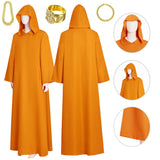 Orange Wizard Robe Shadow Wizard Money Gang Costume Cape Cloak with Hooded BEcostume