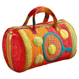 Wildroad Retro Sports Quilted Duffle Bag Vintage Baseball Basketball Tennis Patchwork Travel Gym Bag