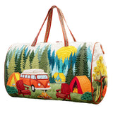 Hippy Van Quilted Duffle Bag Goth Clothing Storage Bag Camping Overnight Travel Bag