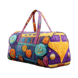 Hippie Van Quilt Duffle Bag Outdoor Fishing Travel Bag Sports Gym Weekend Bag Carry on Bag