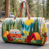 Hippy Van Quilted Duffle Bag Goth Clothing Storage Bag Camping Overnight Travel Bag