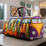 Dragonfly Van Quilted Duffie Bag Gothic Gym Sports Duffle Bag Light Weight Carry on Travel Bag