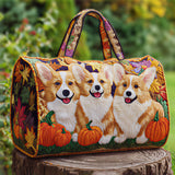 Hippie Van Cute Puppy Design Quilted Duffle Bag Overnight Travel Bag Becostume