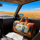 Boho Outdoor Duffle Bag Large Capacity Foldable Carry-On Adult Gym Beach Swim Storage Travel Bag