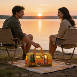 Whimsical RV Quilted Travel Duffle Bag Funny Shopping and Work Canvas Bag