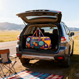 Hippie Van Quilt Duffle Bag Outdoor Fishing Travel Bag Sports Gym Weekend Bag Carry on Bag