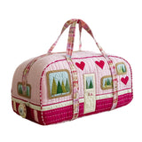 Colorburst Van Quilted Duffie Bag Foldable Garment Carry on Block Print Travel Bag Gym Bag