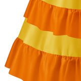 Girls Princess Peach Costume Adults Yellow Peach Cosplay Dress Halloween Suit BEcostume