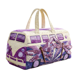 Dragonfly Van Quilted Duffie Bag Gothic Gym Sports Duffle Bag Light Weight Carry on Travel Bag