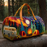 Cozy Camper Quilted Duffle Bag Folding Beach Packable Bag Outdoor Travel Bag Becostume