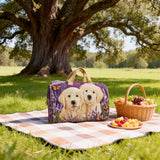 Cute Dog Quilted Duffle Bag Weekender Overnight Bag Funky Dog Carry-On Gym Bag Becostume