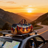 Hippie Journey Quilted Duffel Bag Weekender Overnight Adventure Outdoor Travel Bag