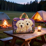 Cute Dog Quilted Duffle Bag Weekender Overnight Bag Funky Dog Carry-On Gym Bag Becostume