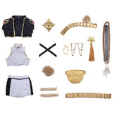 Kpop Demon Hunters Rumi Cosplay Costume Black Golden Halloween Huntrix Outfit Becostume