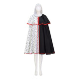 Spotted Cloak Black and White Clash Cosplay Costumes Halloween Party Costumes